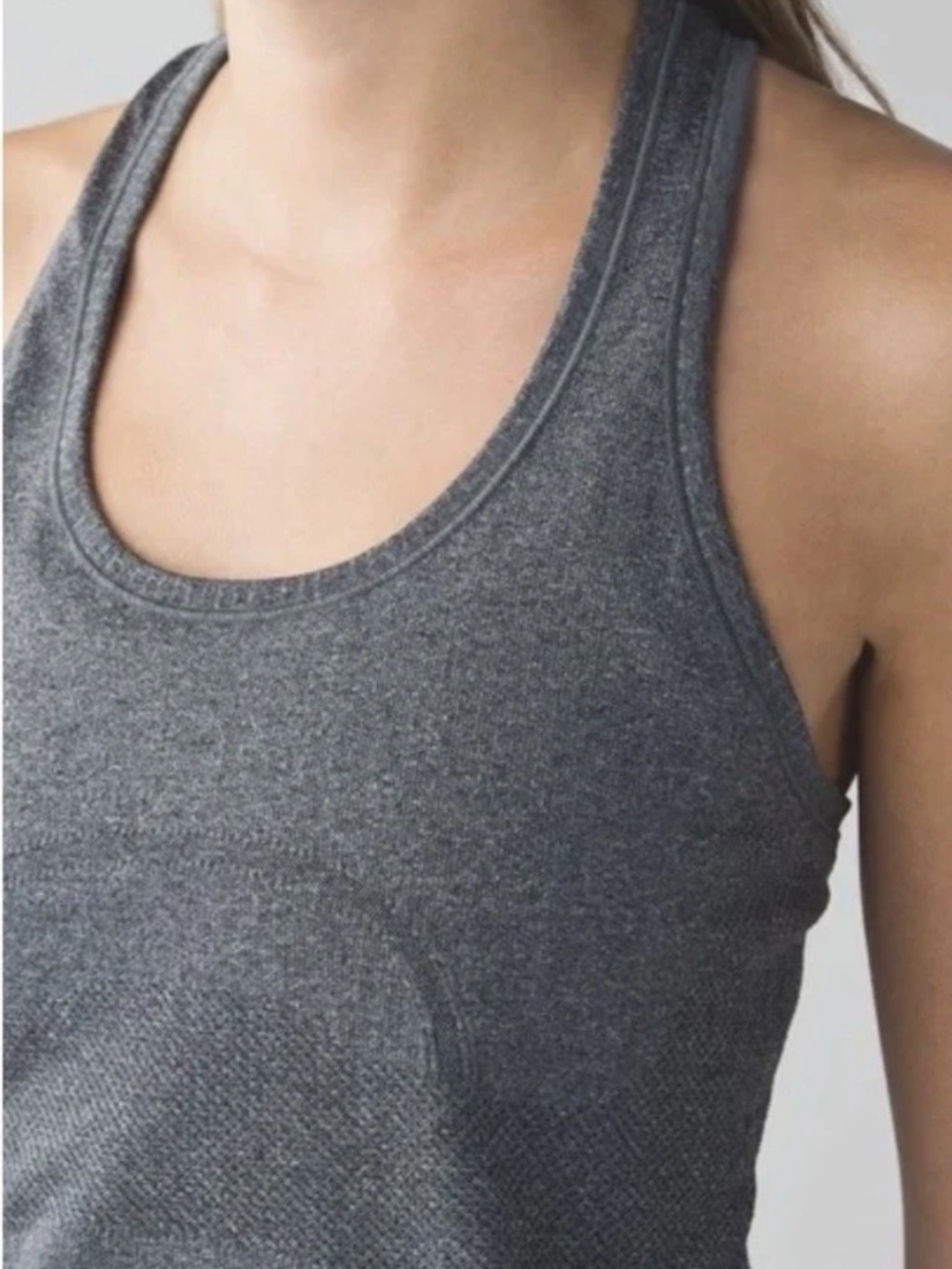 Lululemon Swiftly Tech Racerback Tank Top Womens 6 Heathered Gray